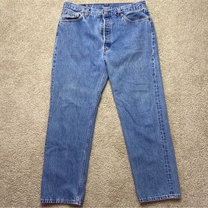 Levi 501 Vintage Jeans size 38x30 Made in USA Button Fly 100% Cotton Med Wash